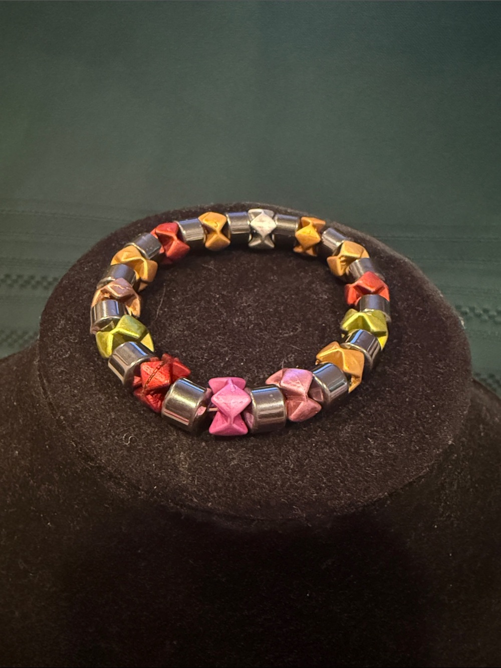 Multicolor Star Bead Stretch Bracelet - Women’s Fashion Jewelry